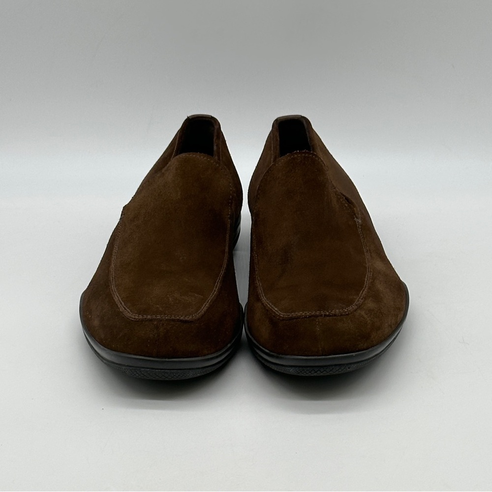 Prada Brown Suede Loafers. Size 10.5 - Picture 3 of 10